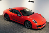 ポルシェ 911(Type991.2) Carrera T 日本未導入モデル7MT ショートシフト スポーツエグゾースト Bカメラ カーボンバケットチェック柄 ガーズレッド  中古車