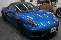 ポルシェ ボクスター Boxster（Type981） GTS 6MT  ホワイトメーターパネル オールレザー サファイアブルー  中古車