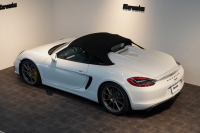 ポルシェ ボクスター Spyder PCCB アダプティブスポーツシート  オールレザー×イエローステッチ キャララホワイトメタリック  中古車