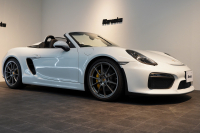 ポルシェ ボクスター Spyder PCCB アダプティブスポーツシート  オールレザー×イエローステッチ キャララホワイトメタリック  中古車