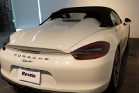 ポルシェ ボクスター Spyder PCCB アダプティブスポーツシート  オールレザー×イエローステッチ キャララホワイトメタリック  中古車