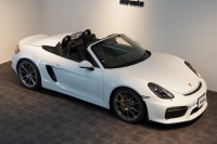 ポルシェ ボクスター Spyder PCCB アダプティブスポーツシート  オールレザー×イエローステッチ キャララホワイトメタリック  中古車