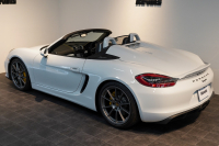 ポルシェ ボクスター Spyder PCCB アダプティブスポーツシート  オールレザー×イエローステッチ キャララホワイトメタリック  中古車