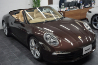 ポルシェ 911(Type991.1) Carrera Cabriolet スポーツエグゾースト オールレザーインテリア スポーツデザイン20ホイール マホガニーメタリック  中古車