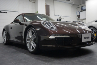 ポルシェ 911(Type991.1) Carrera Cabriolet スポーツエグゾースト オールレザーインテリア スポーツデザイン20ホイール マホガニーメタリック  中古車