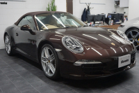 ポルシェ 911(Type991.1) Carrera Cabriolet スポーツエグゾースト オールレザーインテリア スポーツデザイン20ホイール マホガニーメタリック  中古車