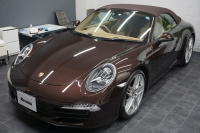 ポルシェ 911(Type991.1) Carrera Cabriolet スポーツエグゾースト オールレザーインテリア スポーツデザイン20ホイール マホガニーメタリック  中古車