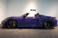 ポルシェ 718スパイダー RS PDK 1オーナー ウルトラヴァイオレット/PTSカラー ヴァイザッハPKG PCCB Fリフト クロノPKG 中古車 中古車