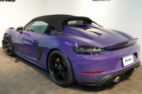 ポルシェ 718スパイダー RS PDK 1オーナー ウルトラヴァイオレット/PTSカラー ヴァイザッハPKG PCCB Fリフト クロノPKG 中古車 中古車