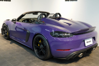 ポルシェ 718スパイダー RS PDK 1オーナー ウルトラヴァイオレット/PTSカラー ヴァイザッハPKG PCCB Fリフト クロノPKG 中古車 中古車