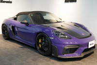 ポルシェ 718スパイダー RS PDK 1オーナー ウルトラヴァイオレット/PTSカラー ヴァイザッハPKG PCCB Fリフト クロノPKG 中古車 中古車