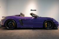 ポルシェ 718スパイダー RS PDK 1オーナー ウルトラヴァイオレット/PTSカラー ヴァイザッハPKG PCCB Fリフト クロノPKG 中古車 中古車