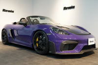 ポルシェ 718スパイダー RS PDK 1オーナー ウルトラヴァイオレット/PTSカラー ヴァイザッハPKG PCCB Fリフト クロノPKG 中古車 中古車