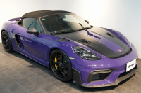 ポルシェ 718スパイダー RS PDK 1オーナー ウルトラヴァイオレット/PTSカラー ヴァイザッハPKG PCCB Fリフト クロノPKG 中古車 中古車