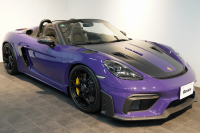 ポルシェ 718スパイダー RS PDK 1オーナー ウルトラヴァイオレット/PTSカラー ヴァイザッハPKG PCCB Fリフト クロノPKG 中古車 中古車