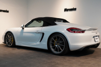 ポルシェ ボクスター(Type981) Spyder PCCB 18wayスポーツシート オールレザー×イエローステッチ キャララホワイト 中古車 中古車