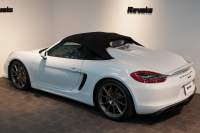 ポルシェ ボクスター(Type981) Spyder PCCB 18wayスポーツシート オールレザー×イエローステッチ キャララホワイト 中古車 中古車