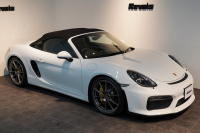 ポルシェ ボクスター(Type981) Spyder PCCB 18wayスポーツシート オールレザー×イエローステッチ キャララホワイト 中古車 中古車