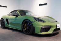 ポルシェ 718スパイダー 6MT ワンオーナー 左H PTSカラー/オリーブグリーン PCCB レザーインテリア 中古車 中古車