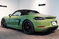 ポルシェ 718スパイダー 6MT ワンオーナー 左H PTSカラー/オリーブグリーン PCCB レザーインテリア 中古車 中古車